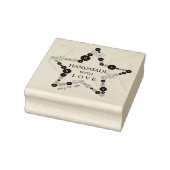 Original Cute Star of Buttons Handmade with Love Rubberstempel (Stempel)