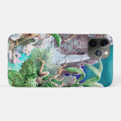 Original Dschungelzeichnung mit Wasserfall Case-Mate iPhone Case (Achterkant (horizontaal))