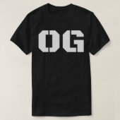 Original Gangster Cool Old School Gangsta Hip T-shirt (Design voorkant)