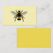 Original graphic BEE - Endangered species-Yellow Visitekaartje (Voorkant / Achterkant)