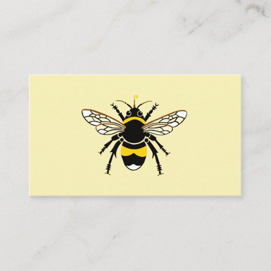 Original graphic BEE - Endangered species-Yellow Visitekaartje (Voorkant)