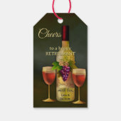 Original Italian Art Wine Themed Cadeaulabel (Achterkant)