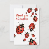 Original Ladybug Red White Bedankkaart (Voorkant)