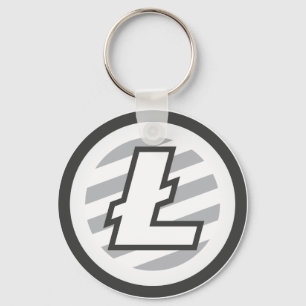 Original Litecoin Logo Symbol Crypto Coin Keychain