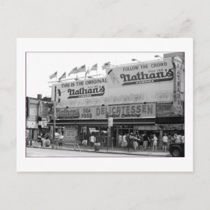 Original Nathan's Hot Dogs (Coney Is., NY) Briefkaart
