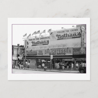Original Nathan's Hot Dogs (Coney Is., NY) Briefkaart