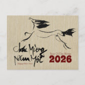 Original Painting Horse Vietnamese New Year 2026 H Briefkaart (Voorkant)