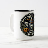 Original Poison – Gothic Witches Brew Tweekleurige Koffiemok (Voorkant links)