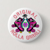 Original Rolla Grrl Roller Derby Button Pin (Voorkant)