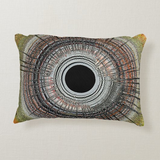 Original spin art accent kussen (Achterkant)