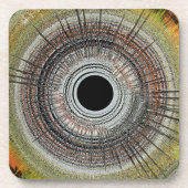 Original spin art bier onderzetter (Voorkant)