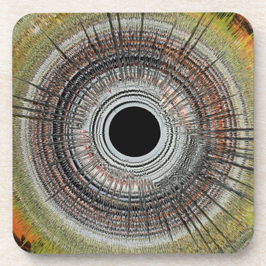 Original spin art bier onderzetter (Voorkant)