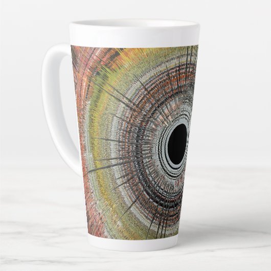 Original spin art latte mok (Linkerhoek)