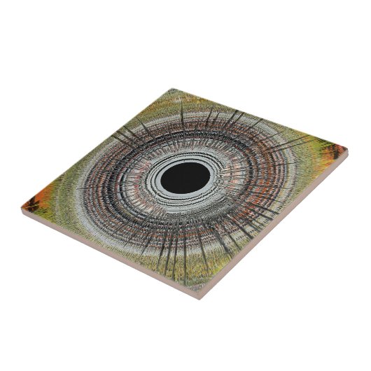 Original spin art tegeltje (Zijkant)