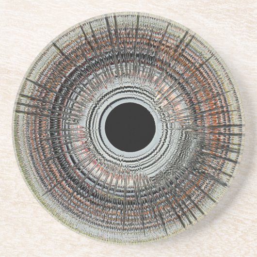 Original spin art zandsteen onderzetter (Voorkant)