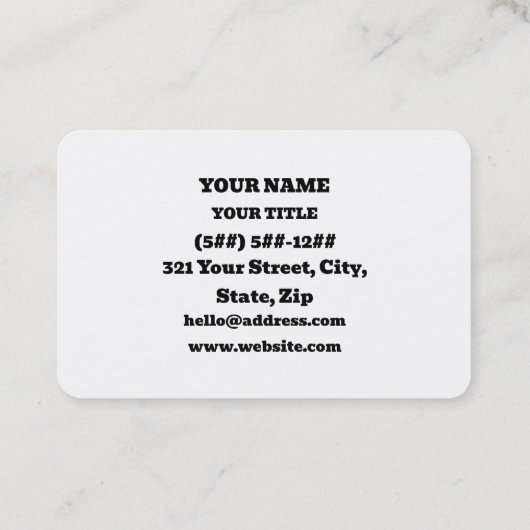 Original Thinker Visitekaartje (Achterkant)