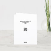 Original watercolor painting kaart (Achterkant)