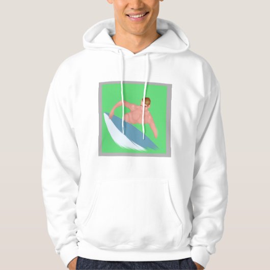 Original Watercolor Surf Print Sweatshirt (Voorkant)