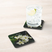 Original White Plum Art Custom Name Coaster Bier Onderzetter (Rechterzijde)