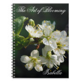 Original White Plum Blossom Art Spiral Notebook Notitieboek (Voorkant)