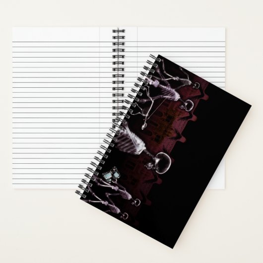 Original X-Ray Skeleton City Scene Notitieboek (Binnen)