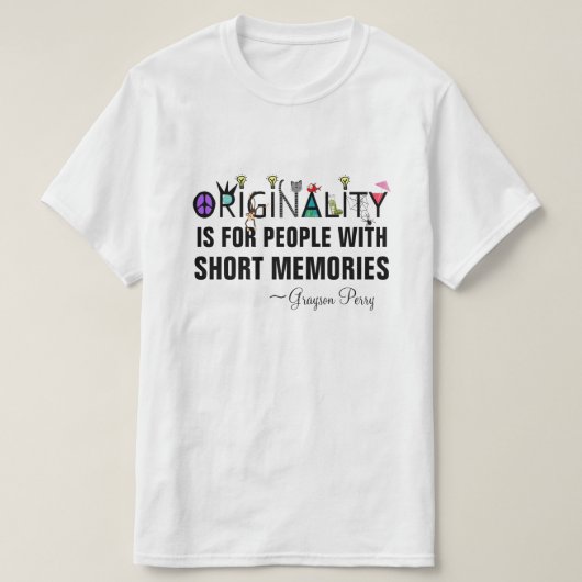 "Originality" VK Artist Quote T-shirt (Design voorkant)