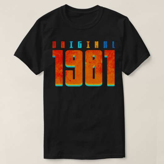 Origineel 1981 t-shirt (Design voorkant)