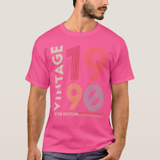 Origineel 1990 Vintage Retro Jubileum fr T-shirt