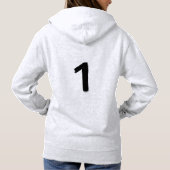 Origineel 1 Ash Dames Pullover Hoodie (Achterkant)