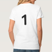 Origineel 1 Dames Basic V-Neck T-shirt (Achterkant)