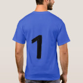 Origineel 1 Deep Royal Heren Basic T-shirt (Achterkant)