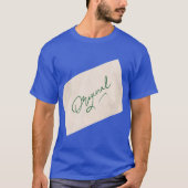 Origineel 1 Deep Royal Heren Basic T-shirt (Voorkant)