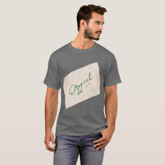 Origineel 1 Donkergrijze Basic T-shirt voor heren