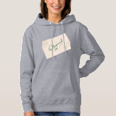 Origineel 1 Grijs Dames Pullover Hoodie (Voorkant)