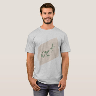 Origineel 1 Heren Grijs Basic T-shirt