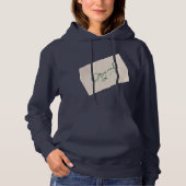 Origineel 1 Navy Blauwe Dames Pullover Hoodie (Voorkant)
