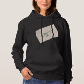origineel 1 Zwarte Dames Pullover Hoodie  (Voorkant)