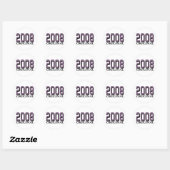 Origineel 2008 ronde sticker (Vel)