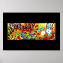 Origineel 2014 RAGNAROK Memorial Poster Black