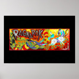 Origineel 2014 RAGNAROK Memorial Poster Black