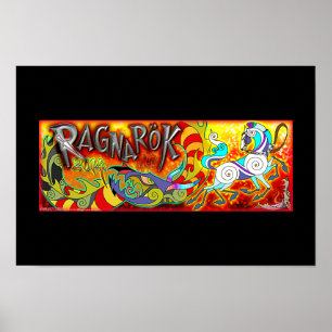 Origineel 2014 RAGNAROK Memorial Poster Black