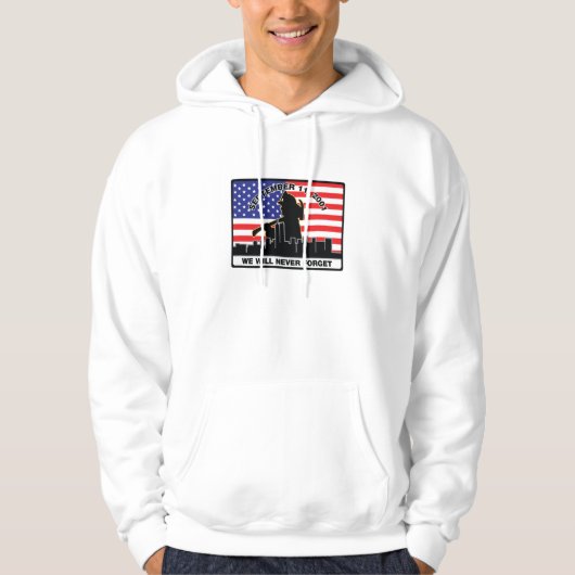 Origineel 9/11 Firefighter-ontwerp Hoodie (Voorkant)