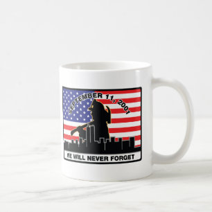 Origineel 9/11 Firefighter-ontwerp Koffiemok