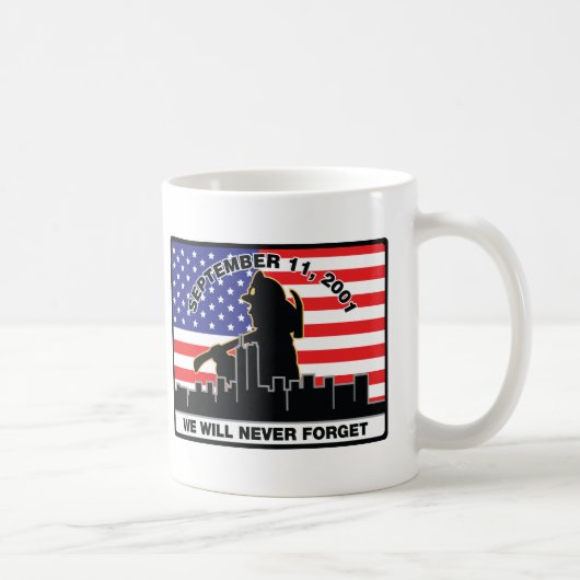 Origineel 9/11 Firefighter-ontwerp Koffiemok (Rechts)