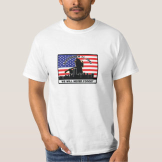 Origineel 9/11 Firefighter-ontwerp T-shirt