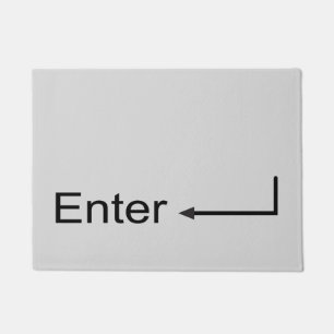Origineel aangepast computertoetsenbord Voer knop Deurmat