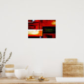 Origineel Abstract Art Print Poster (Keuken)