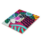 Origineel Abstract digitaal schilderen Tegeltje (Zijkant)