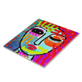 Origineel Abstract digitaal schilderen Tegeltje (Zijkant)