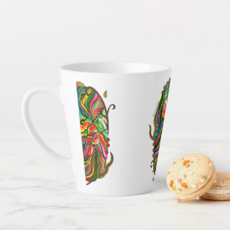 Origineel Abstract portaalpatroon Latte Mok